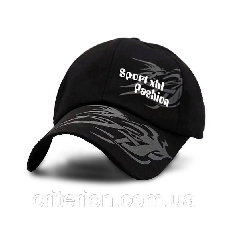 Бейсболка Sport Fashion черная, кепка - фото 1 - id-p1195268569