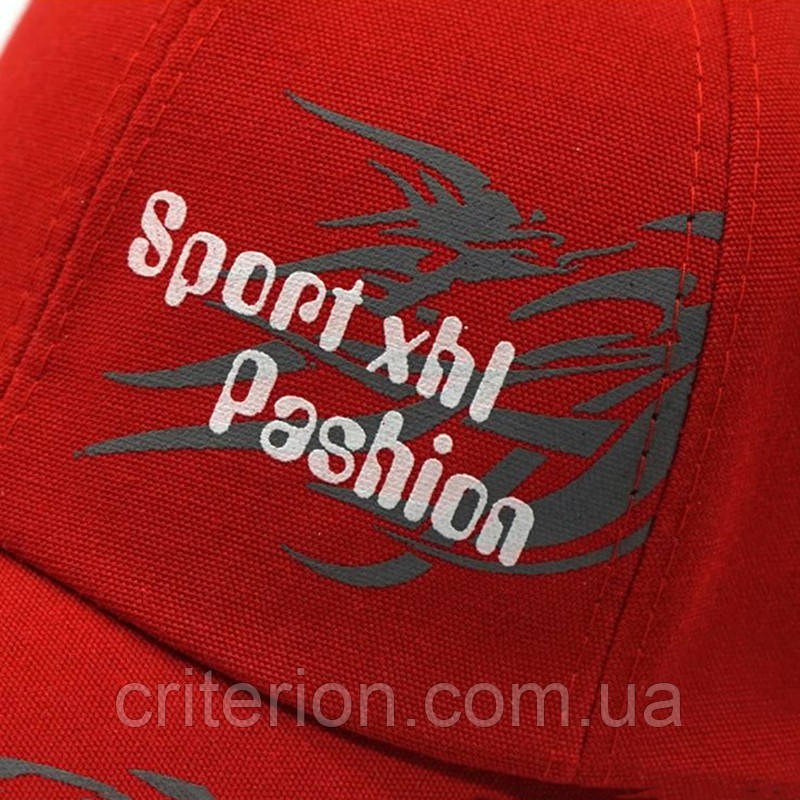 Бейсболка Sport Fashion красная, кепка - фото 6 - id-p1195274412