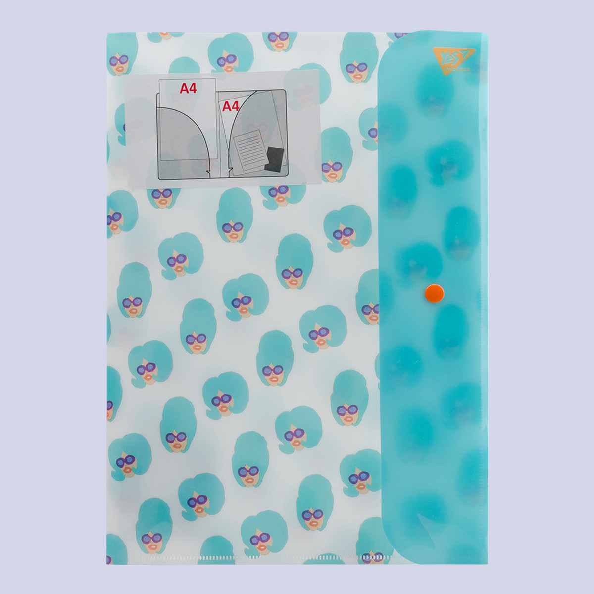 Папка-органайзер YES на кнопці А4 "Fancy", 3 відд, 2 карм. код:491743, фото 1