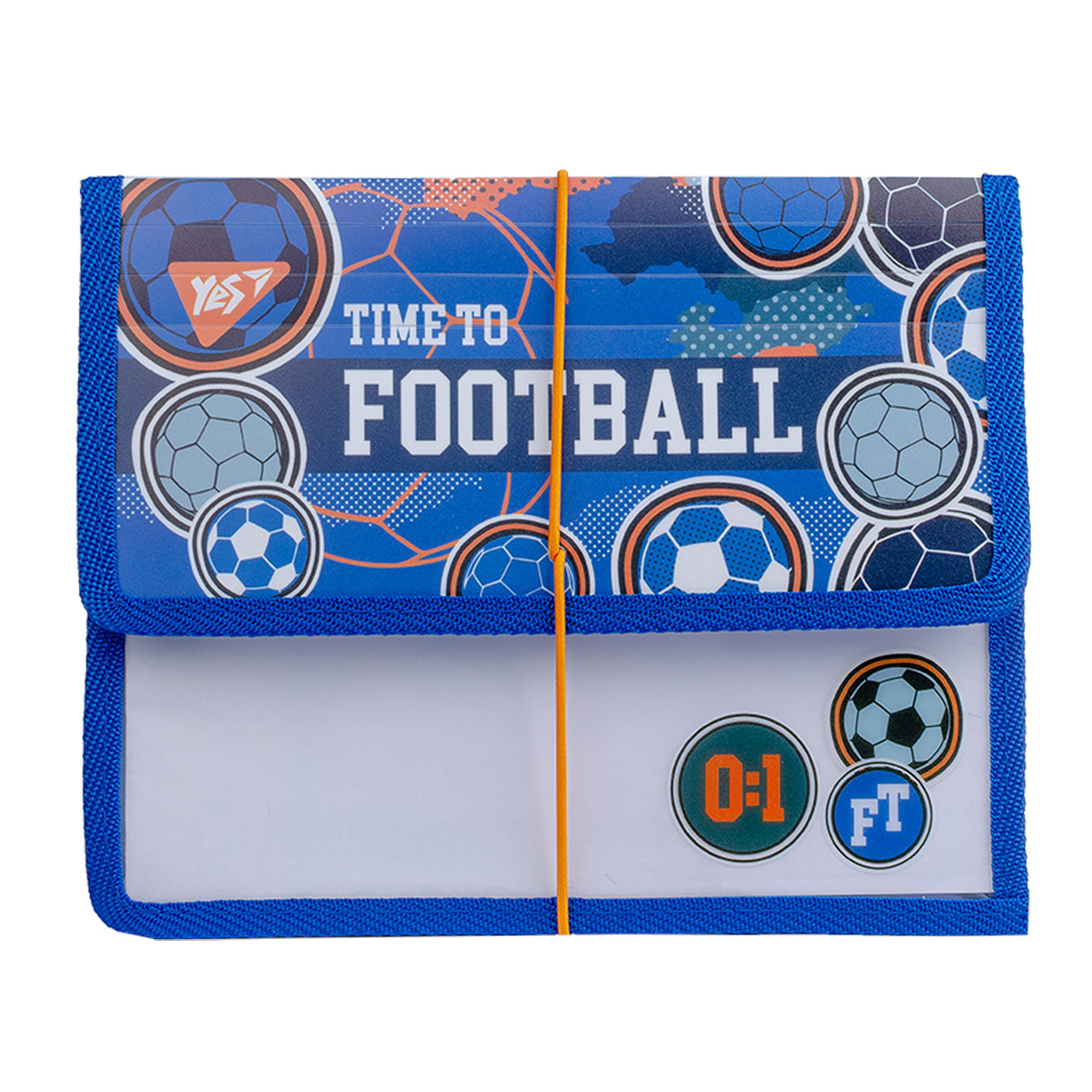Папка для зошитів YES пласт. на резинці В5 "Football" код:491799