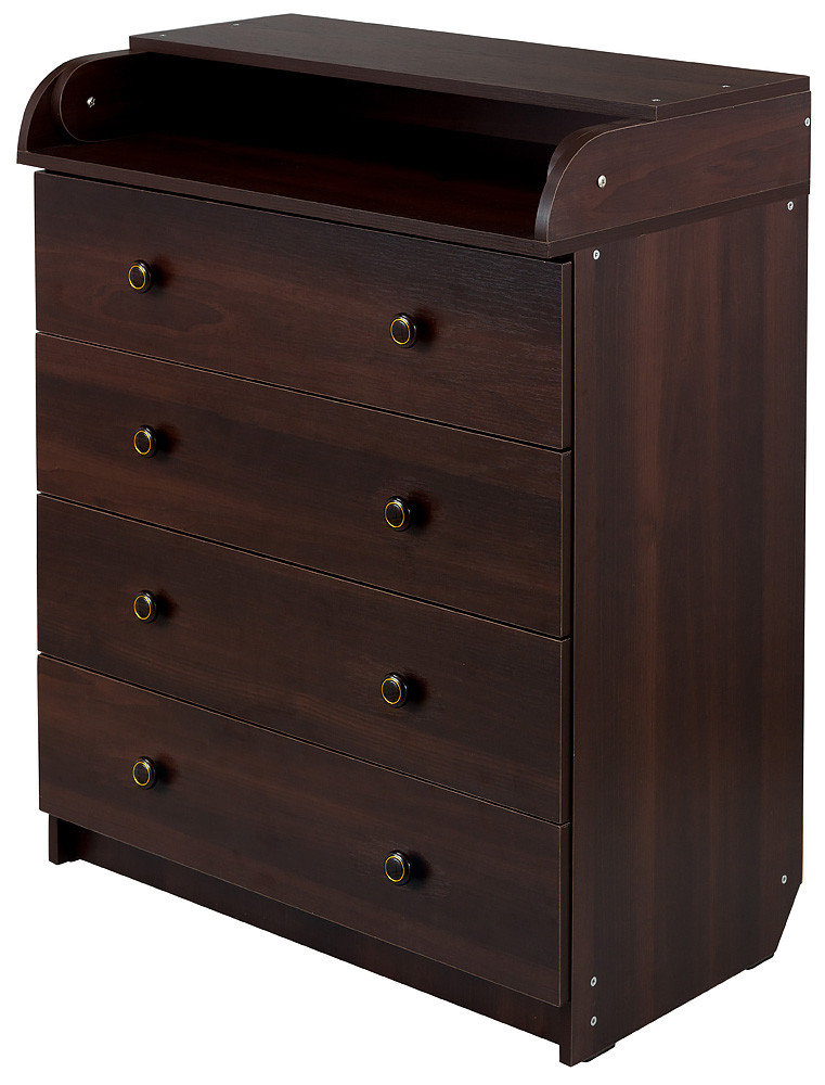 Сповивальний комод Babyroom Комод 4 тел.Big 102x80x50 горіх темний