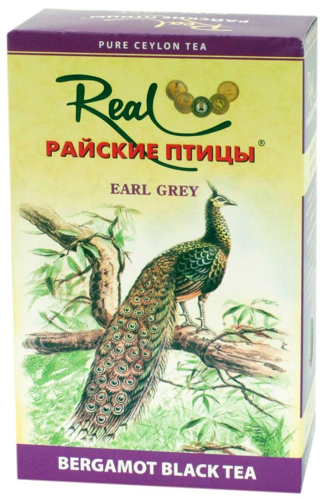 Реал Райські пташки Ерл Грей чорний чай з бергамотом середньолистовий 250 грам, фото 1