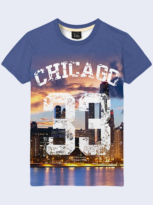 Чоловіча футболка з принтом Чикаго 33