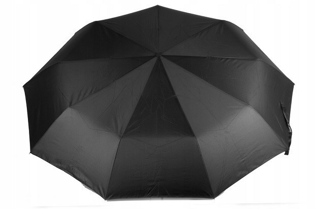 Зонт мужской Lantana LAN906 на 9 спиц полуавтомат черный, фото 1