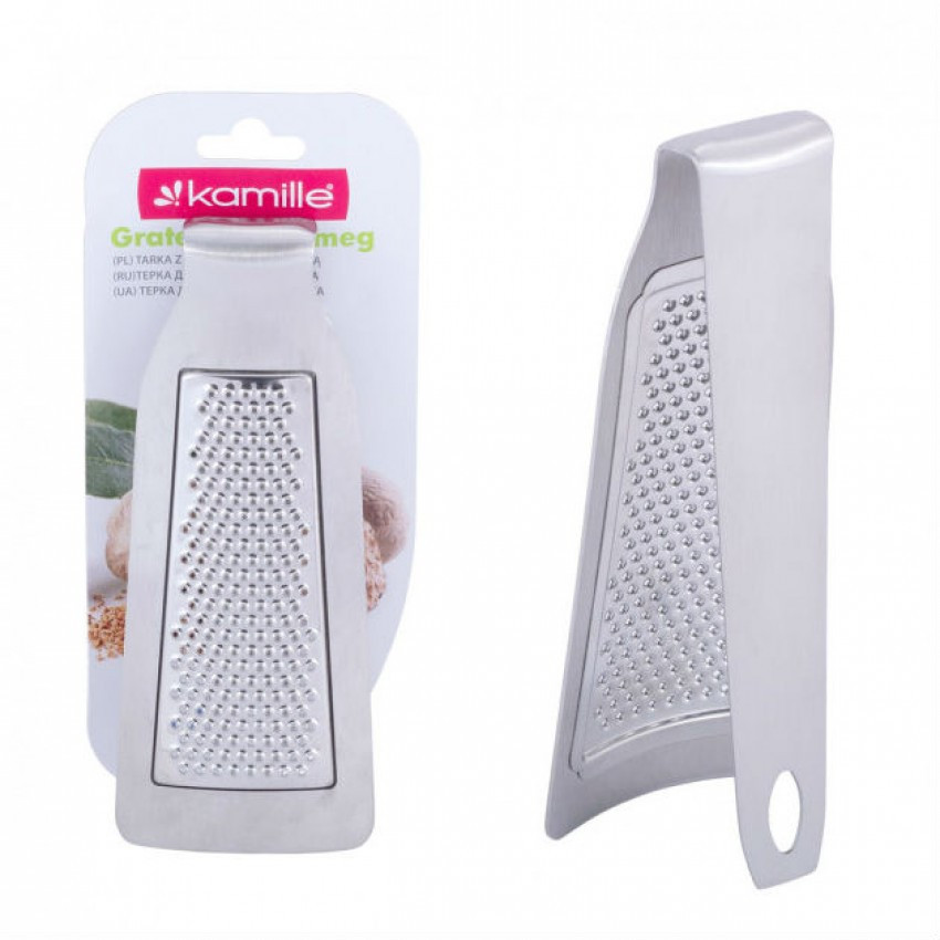 Терка міні з ручкою з нержавіючої сталі для імбиру Kamille KAM-7211, фото 1