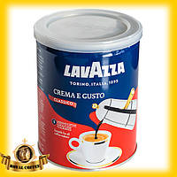 Кофе молотый Lavazza Crema e Gusto 250 грамм жестяная банка