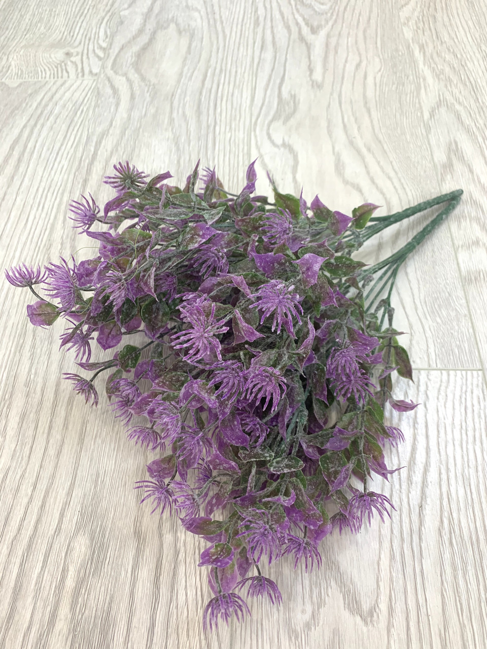 Штучний пластиковий кущ. Кущ доповнювач у композиції (фіолетовий)