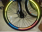 Велосипедні світловідбивні наклейки на обода коліс Білий, фото 2