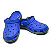 Крокси гумові силіконові блакитні Like Crocs, фото 3