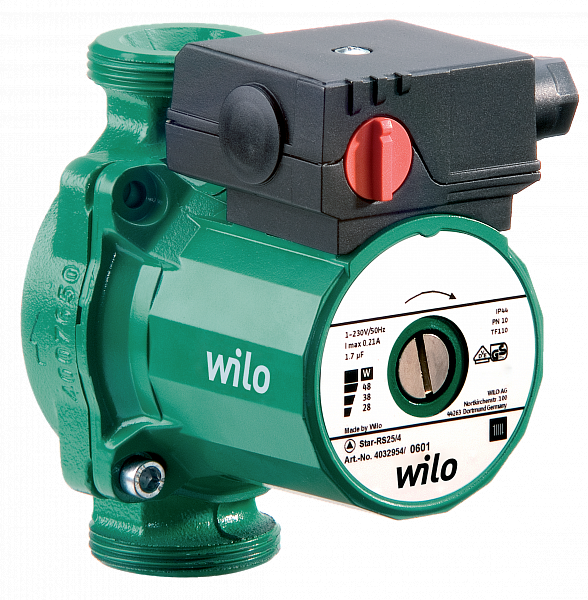 Насос циркуляционный для систем отопления Wilo-Star-RS 25/6-130 - фото 1 - id-p1195384443