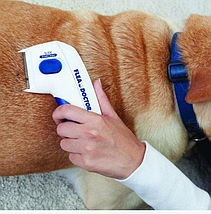 Електричний гребінець для тварин Flea Doctor з функцією знищення бліх, фото 3