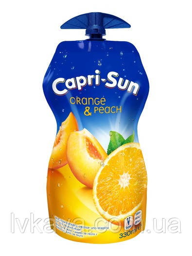 Фруктовий напій Capri-sun апельсин персик, 330 мл