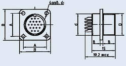 Соединитель ррс5-50в-1-1-в; ррс5-50в-2в
