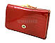 Жіночий шкіряний гаманець ST, маленький, темно-червоний лак., фото 2