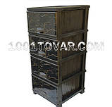 Комод пластиковий Elif, з малюнком "чорний Мармур", 5 ящиків (Еліф), фото 2