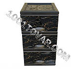 Комод пластиковий Elif, з малюнком "чорний Мармур", 5 ящиків (Еліф), фото 3