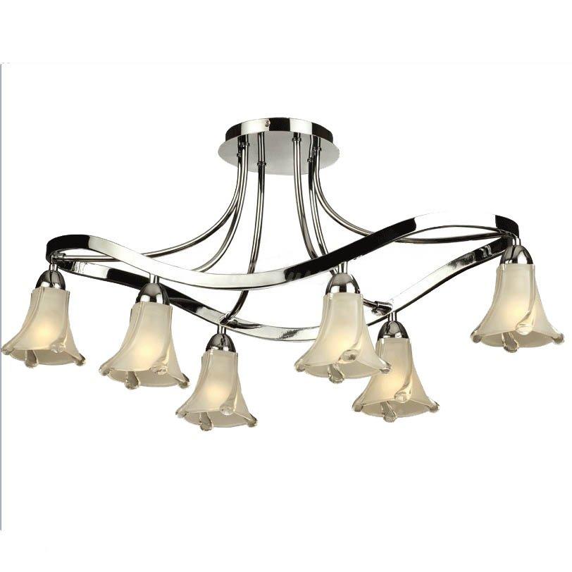 Люстра з прозорими плафонами у формі дзвіночка SLAVIA NN012/6