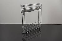 Карго Vibo 2-х рівнева з боковим кріпленням ліве для фасаду 150мм часткового висування з дотягувачем