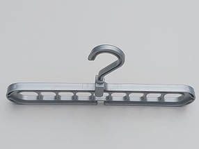 Диво-вішалка органайзер для одягу сріблястого кольору, фото 3