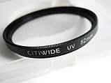 Ультрафіолетовий UV фільтр 52мм CITIWIDE, фото 3