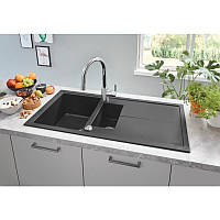 Чорна гранітна мийка Grohe EX Sink 31642AP0 серія K400 10050