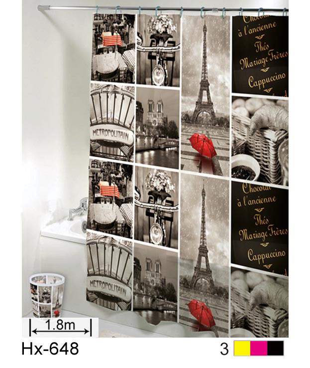 Шторка для душа Ethiopia "Photos" 180х180 см