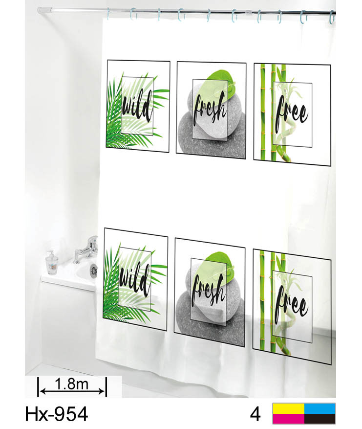 Шторка для душу Ethiopia "Hx-954" 180х180 см