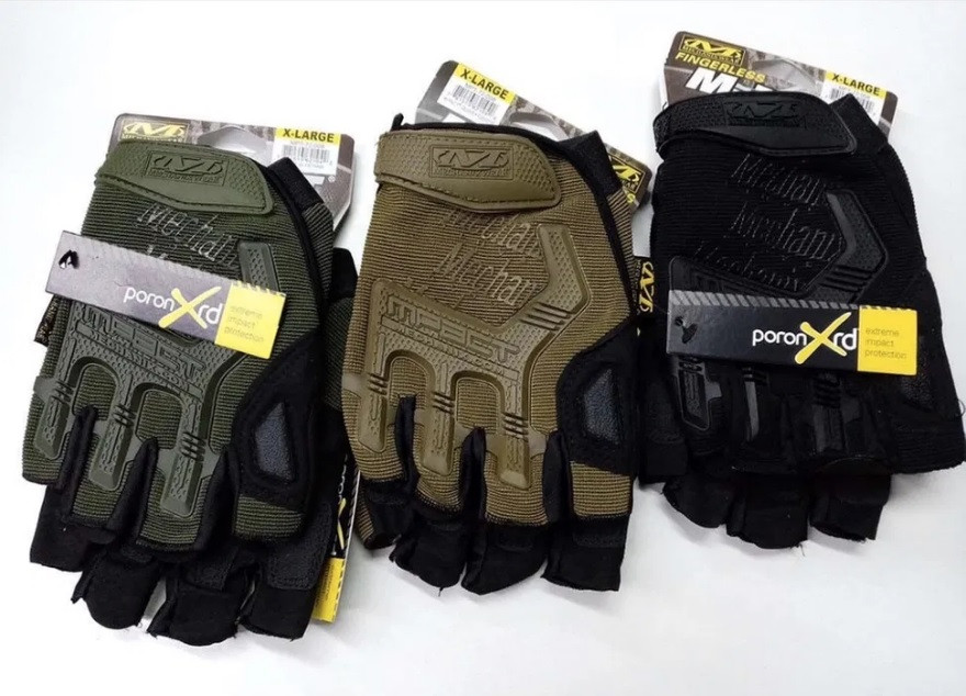 Рукавички безпалі на липучці "Mechanix", фото 1