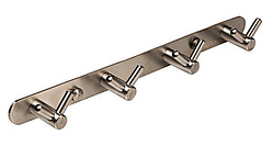 Планка з гачками Globus Lux SS 8435-4 (4х2, неіржавка сталь-SUS304)