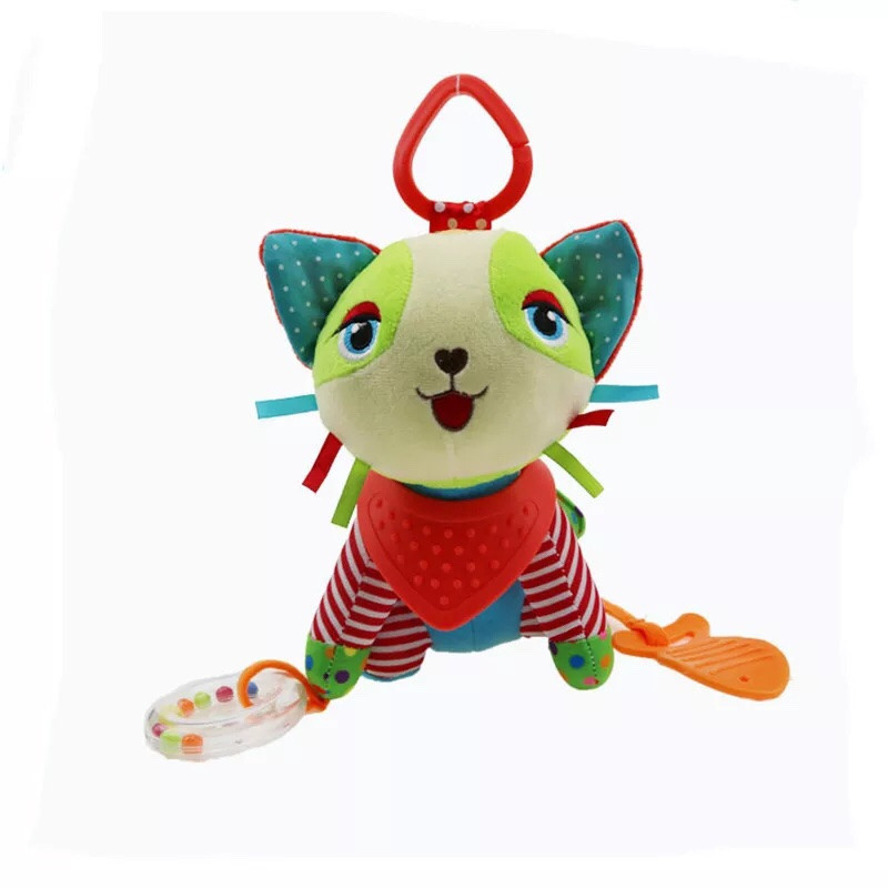 Подвесная игрушка на коляску с колокольчиком G234 Котик