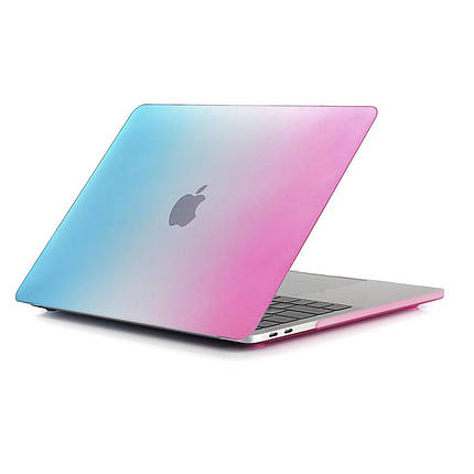 Чохол HardShell Case for MacBook Pro 13.3" (2016-2019) Raindow Blue-Pink, фото 1