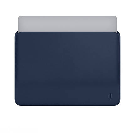 Чохол WIWU Skin Pro Leather Sleeve for MacBook 12 Navy Blue, фото 1