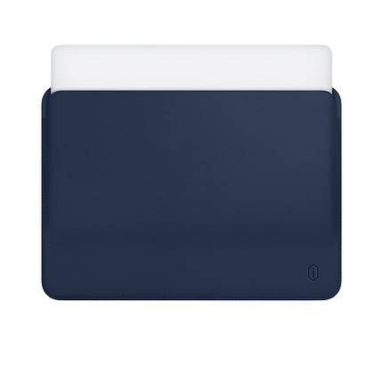 Чехол WIWU Skin Pro Leather Sleeve for MacBook Air 13 Navy Blue, фото 1