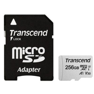 Карта пам'яті Transcend 256GB microSDXC class 10 UHS-I (TS256GUSD300S-A), фото 1