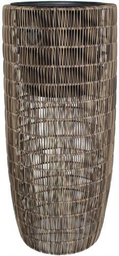 Кашпо декоративне зі штучного ротанга Engard HA-04 40x40x91 см