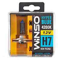 Галогенные лампы Winso HYPER BLUE H7 12V 55W PX26d 4200K 2 шт