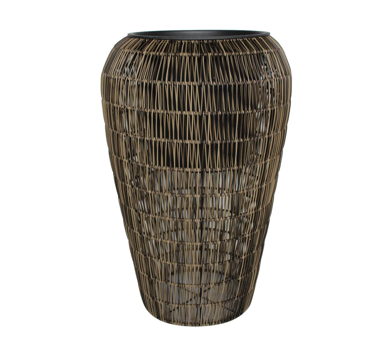 Кашпо декоративне зі штучного ротанга Engard HA-06 45x45x70 см