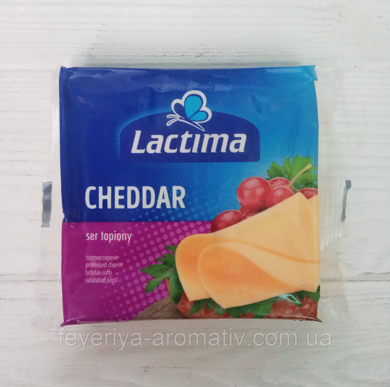 Сыр порционный Lactima Cheddar 130гр - фото 1 - id-p492097551