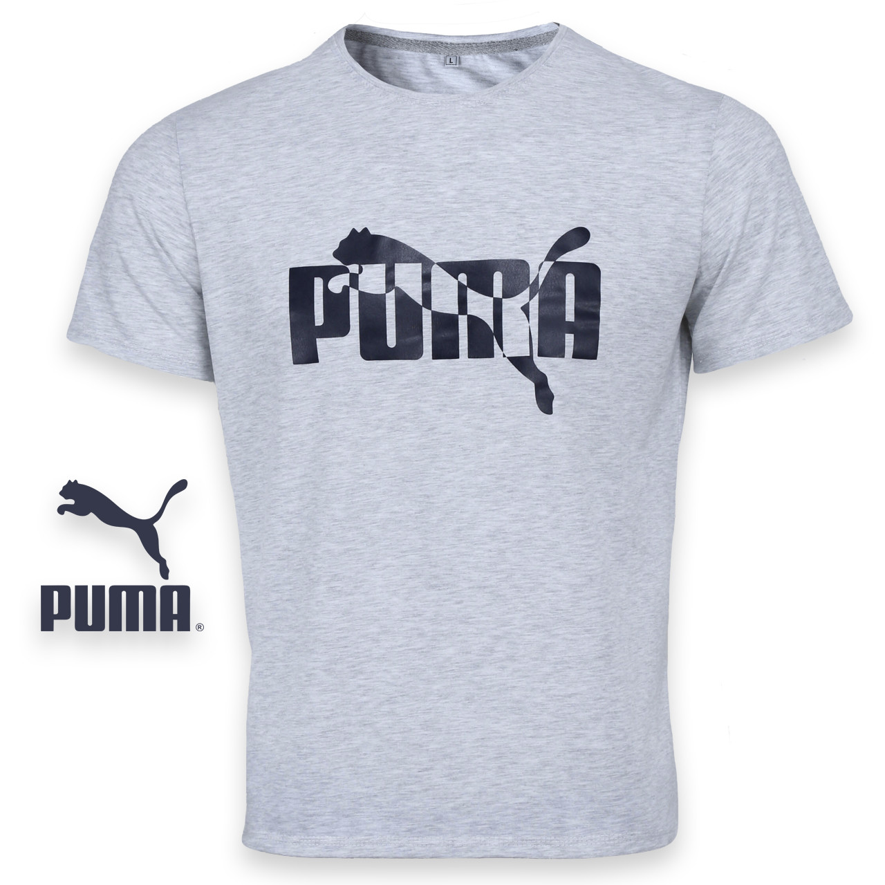 Футболка спортивна білизна меланж PUMA No2 Ф-10 WTGRI L (Р) 20-913-020, фото 1
