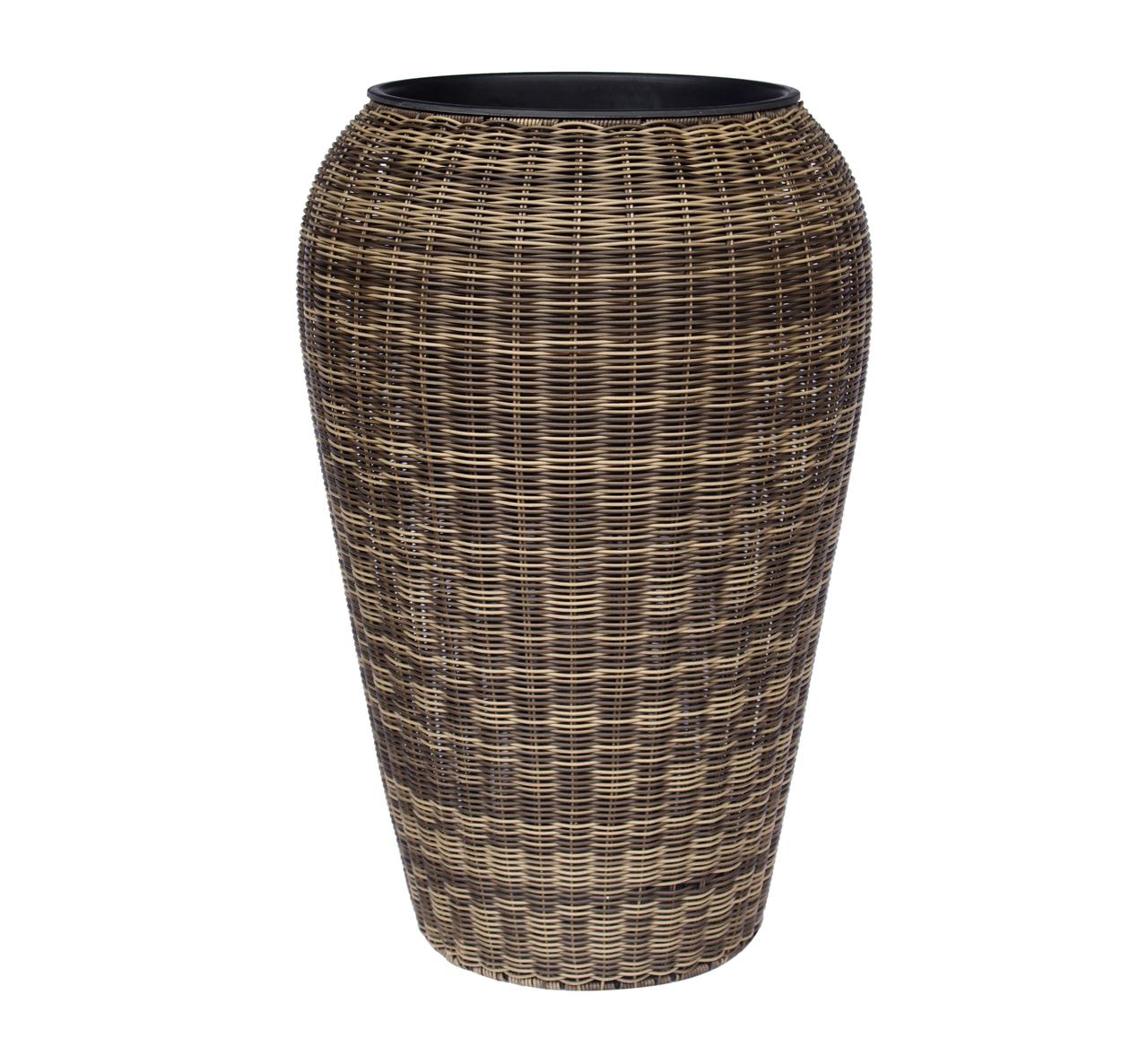 Кашпо декоративне зі штучного ротанга Engard HA-08 45x45x70 см