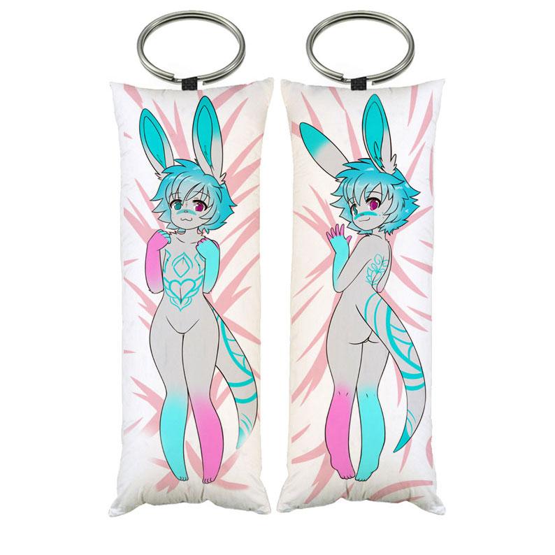 Брелок дакимакура Furry Rabit двостороння 4х10 см (dak0951k)