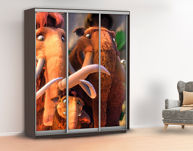 Наклейка в дитячу на шафу, двері, стіни 240 х 100 см із захисною ламінацією