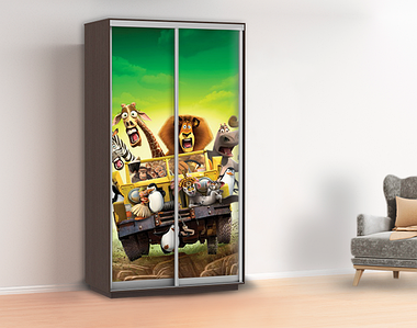 Наклейка в дитячу на шафу, двері, стіни 240 х 100 см із захисною ламінацією