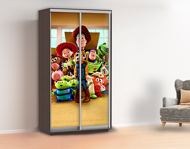Наклейка в дитячу на шафу, двері, стіни 240 х 100 см із захисною ламінацією