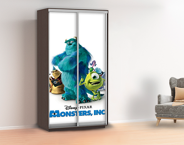 Наклейка в дитячу на шафу, двері, стіни 240 х 100 см із захисною ламінацією