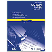 Папір копіювальний А4 "BuroMAX" 2700 100аркушів синій