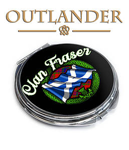 Кишенькове дзеркальце Чужинка "Clan Fraser-2" / Outlander