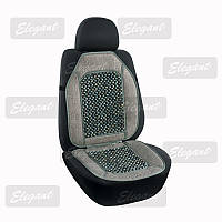 НАКИДКА ДЛЯ АВТОМОБИЛЬНОГО СИДЕНИЯ ELEGANT( 100 653 )серая 47Х100 СМ(льняная,круглая косточка)