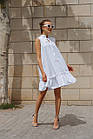 Сукня жіноча 285 (42-44,44-46) (кольори: білий, бежевий, пудра) СП, фото 5
