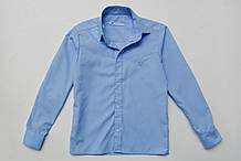 Сорочка синя для хлопчика SmileTime з довгим рукавом Classic